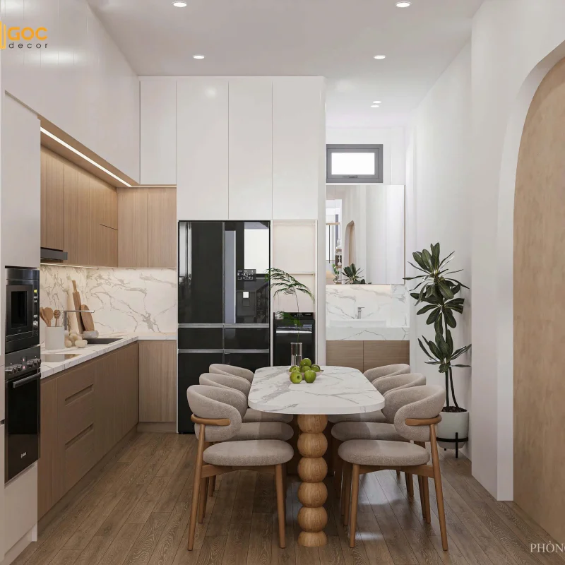 HỆ TỦ BẾP NHÀ PHỐ 314 HOÀNG DIỆU