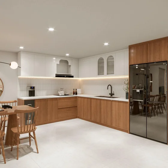 HỆ TỦ BẾP NHÀ PHỐ – 609 TÔN ĐẢN