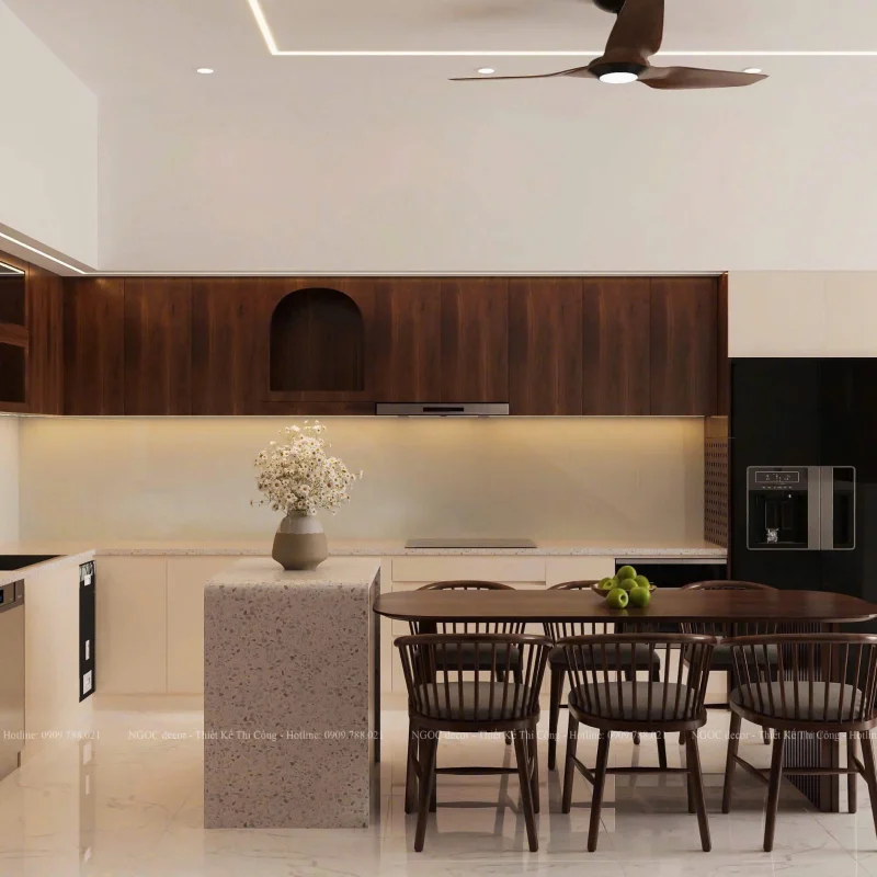 HỆ TỦ BẾP NHÀ PHỐ 09 HỒ PHI TÍCH 255m2