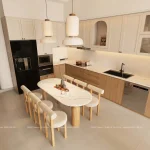 HỆ TỦ BẾP NHÀ PHỐ 245M2 Ở 17 PHÚ THẠNH 10 – ĐÀ NẴNG
