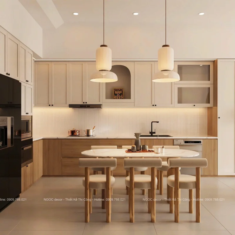 HỆ TỦ BẾP NHÀ PHỐ 245M2 Ở 17 PHÚ THẠNH 10 – ĐÀ NẴNG