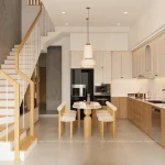 HỆ TỦ BẾP NHÀ PHỐ 245M2 Ở 17 PHÚ THẠNH 10 – ĐÀ NẴNG