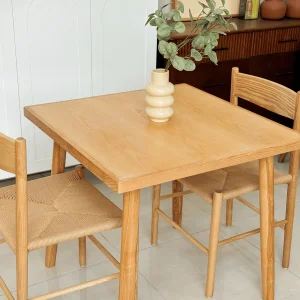 BỘ BÀN ĂN GỖ SỒI VUÔNG 2 GHẾ