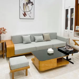 SOFA BED CỔ ĐIỂN KHUNG GỖ