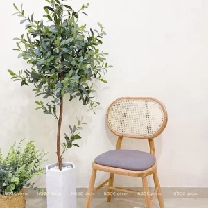 Ghế mây tựa oval