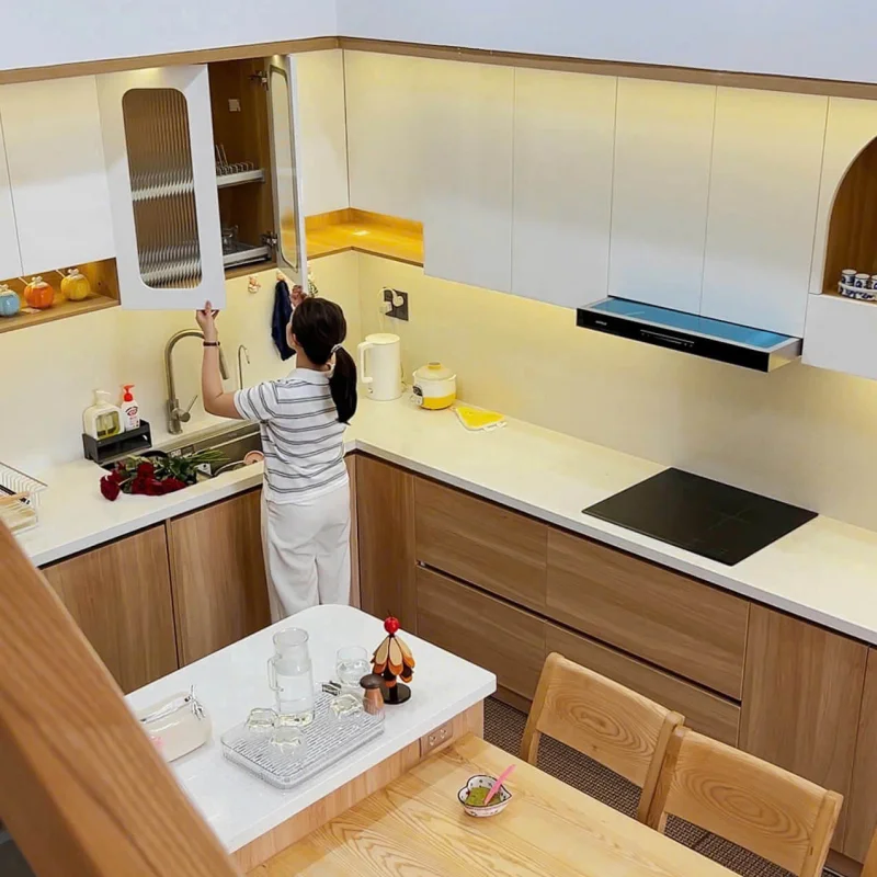 THIẾT KẾ VÀ THI CÔNG HỆ TỦ BẾP NHÀ ANH KHOA CHỊ NGỌC