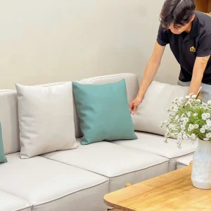 SOFA GÓC CHỮ L BỌC DA
