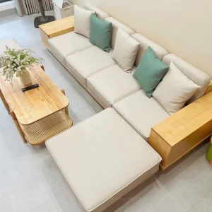 SOFA GÓC CHỮ L BỌC DA