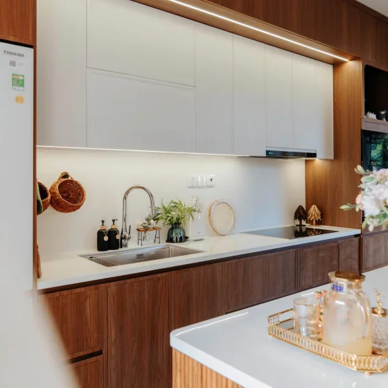 THIẾT KẾ VÀ THI CÔNG HỆ TỦ BẾP NHÀ CHỊ THƯ – BÙI THẾ MỸ