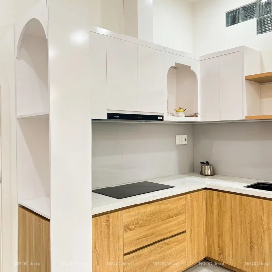 Hệ tủ bếp Sweethome – Nhà chị Vy – 545 Phạm Hùng