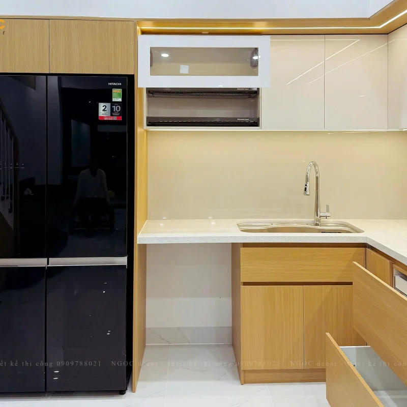 HỆ TỦ BẾP NHÀ PHỐ CHỊ HƯƠNG – ĐÀ NẴNG