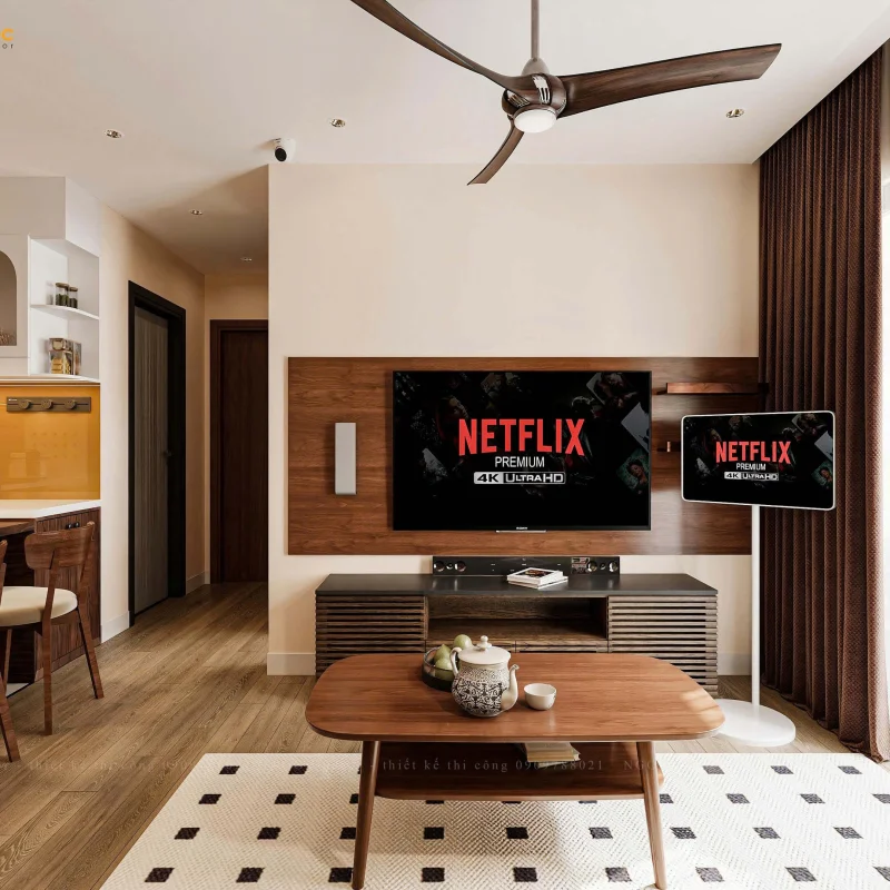 THIẾT KẾ NỘI THẤT CĂN HỘ ANH QUÂN – FPT PLAZA2 67M²